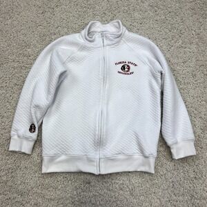Florida State Seminoles Zip Quilted Sweater Jacket Womens Medium (runs small)